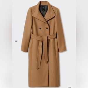 Mango Wool Beige Coat